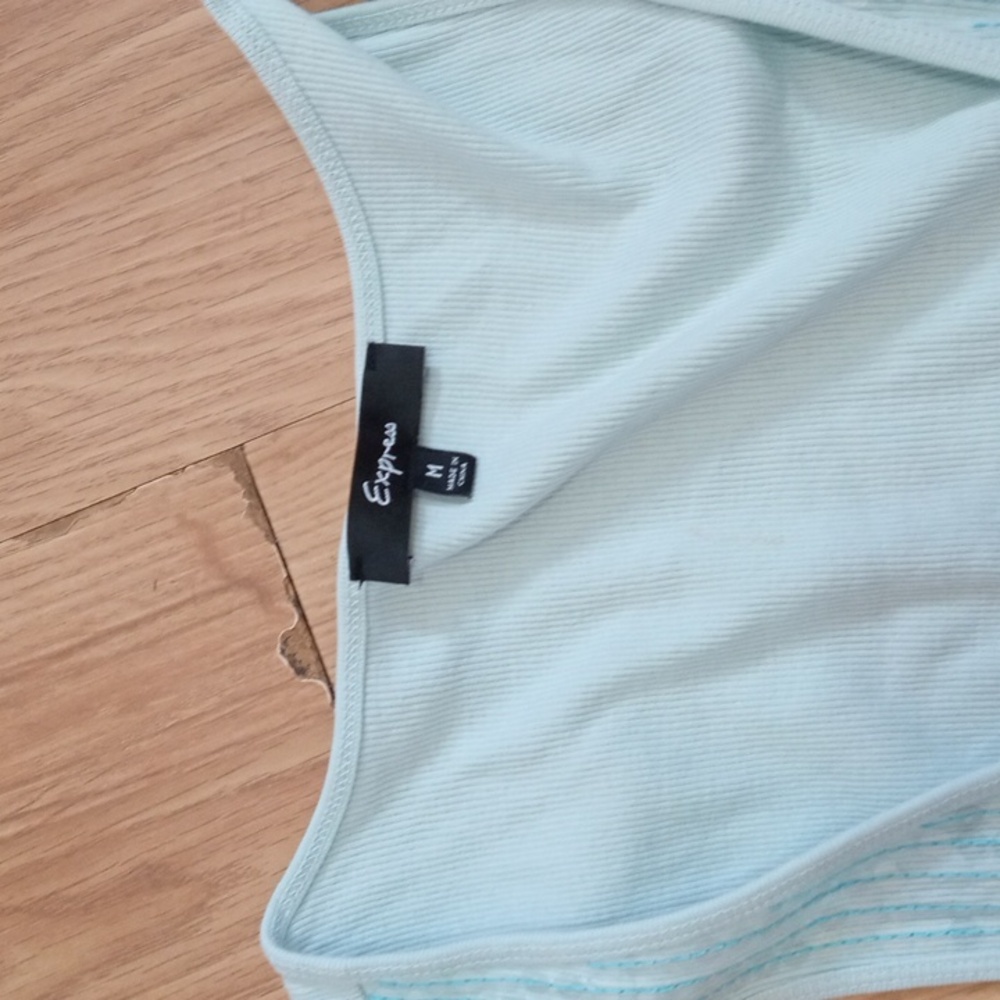 GUC Express sequined Ombre blue sequin tank top size medium - Picture 3 of 5